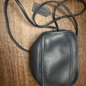 Coach Black Leather Belt Bag